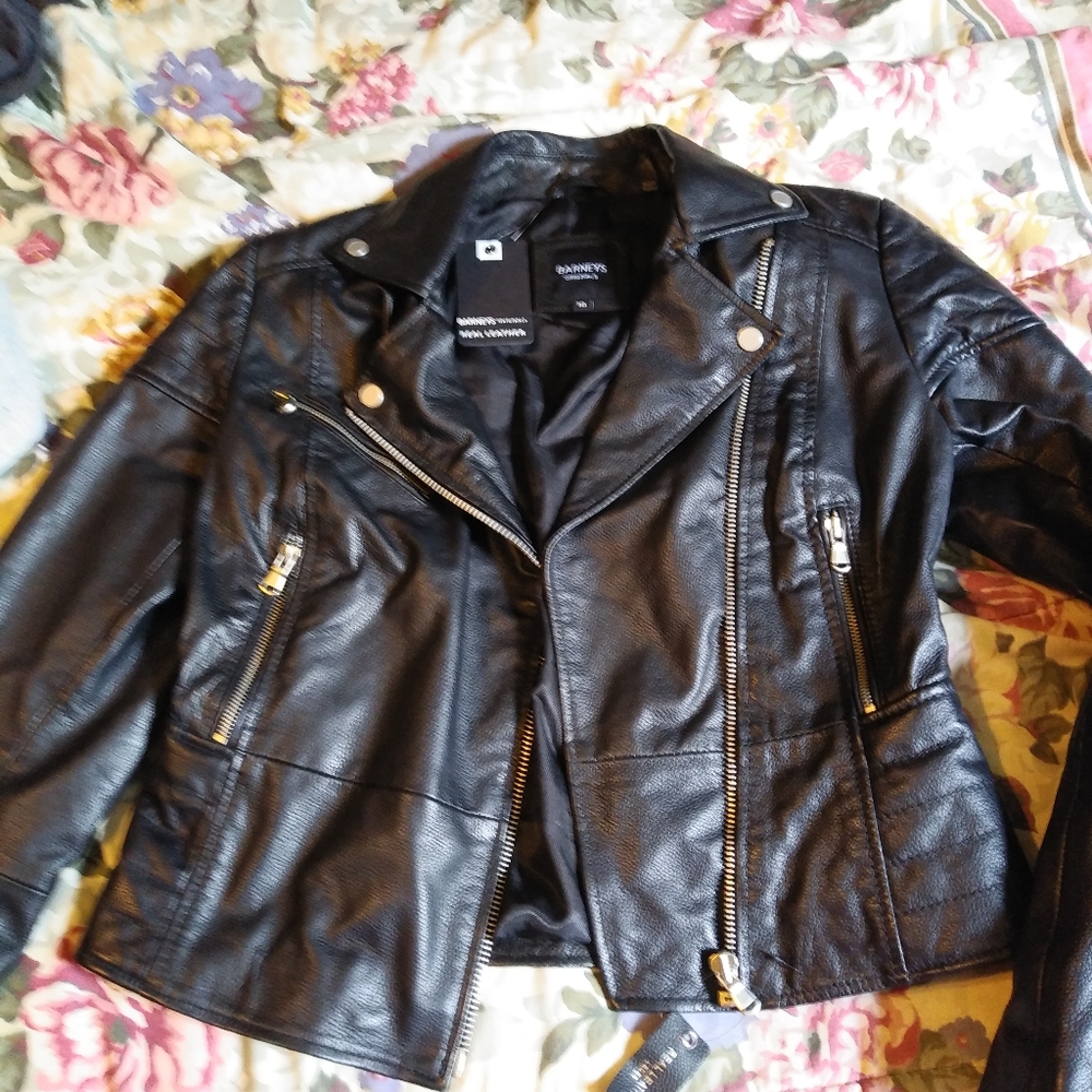 Brand new with tags Barneys leather jacket